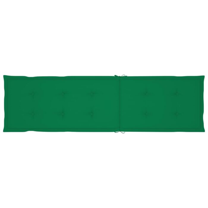 Coussin de chaise de terrasse vert (75+105)x50x4 cm – Image 5