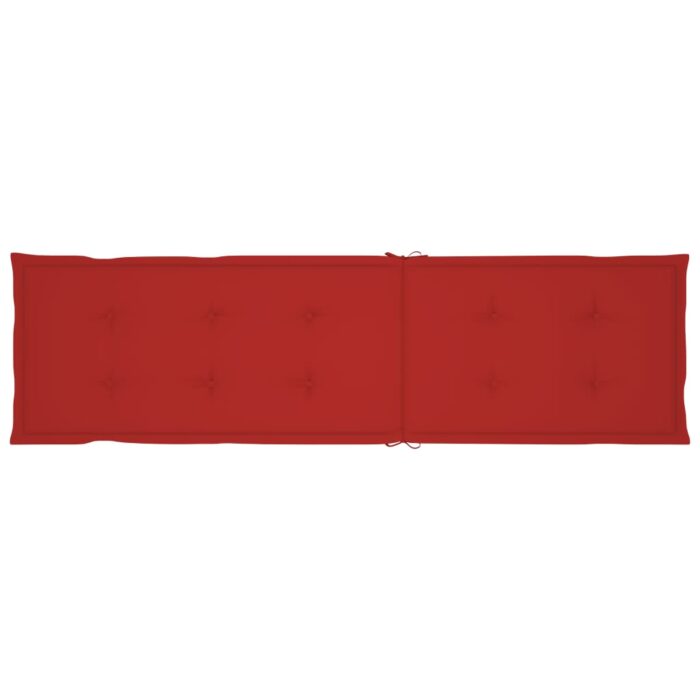 Coussin de chaise de terrasse rouge (75+105)x50x4 cm – Image 5