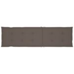 Coussin de chaise de terrasse taupe (75+105)x50x4 cm – Image 4