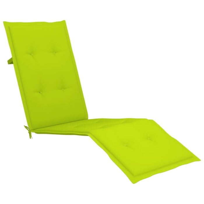 Coussin de chaise de terrasse vert vif (75+105)x50x4 cm – Image 2