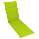 Coussin de chaise de terrasse vert vif (75+105)x50x4 cm – Image 3