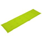 Coussin de chaise de terrasse vert vif (75+105)x50x4 cm – Image 4
