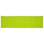 Coussin de chaise de terrasse vert vif (75+105)x50x4 cm – Image 5