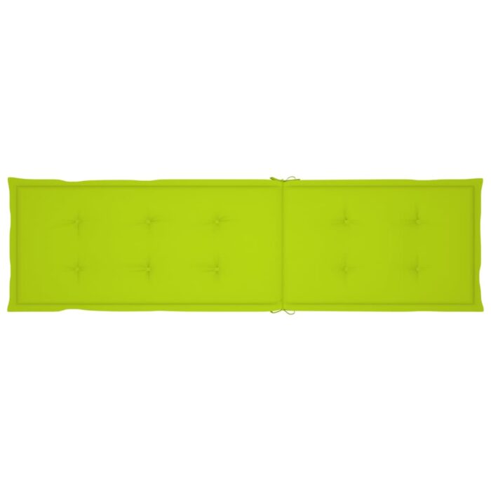 Coussin de chaise de terrasse vert vif (75+105)x50x4 cm – Image 5