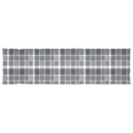 Coussin de chaise de terrasse carreaux gris (75+105)x50x4 cm – Image 5