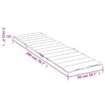 Coussin de chaise longue crème 200x50x3 cm tissu oxford – Image 7