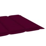 Coussin de chaise longue rouge bordeaux 200x50x3cm tissu oxford – Image 3