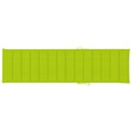 Coussin de chaise longue vert vif 200x50x3 cm tissu oxford – Image 2