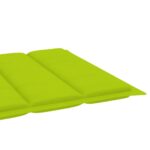 Coussin de chaise longue vert vif 200x50x3 cm tissu oxford – Image 3