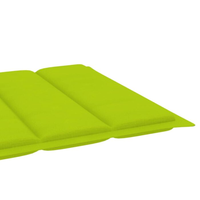 Coussin de chaise longue vert vif 200x50x3 cm tissu oxford – Image 3