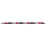 Coussin de chaise longue à carreaux rouge 200x50x3 cm – Image 4