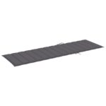 Coussin de chaise longue anthracite 200x60x3 cm tissu oxford – Image 2
