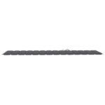Coussin de chaise longue anthracite 200x60x3 cm tissu oxford – Image 3