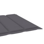 Coussin de chaise longue anthracite 200x60x3 cm tissu oxford – Image 4