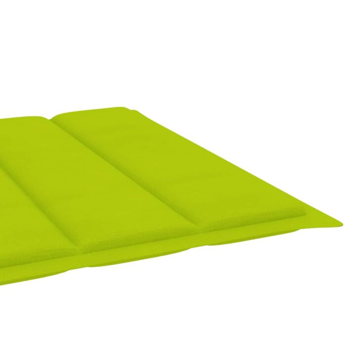 Coussin de chaise longue vert vif 200x60x3 cm tissu oxford – Image 4