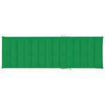 Coussin de chaise longue vert 200x70x3 cm tissu oxford – Image 2