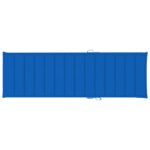 Coussin de chaise longue bleu royal 200x70x3 cm tissu oxford – Image 2