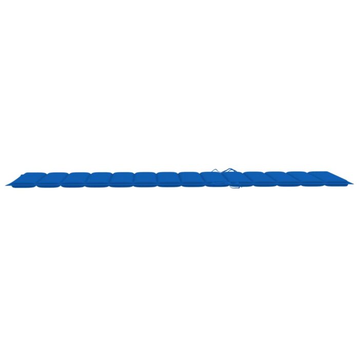 Coussin de chaise longue bleu royal 200x70x3 cm tissu oxford – Image 3