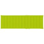 Coussin de chaise longue vert vif 200x70x3 cm tissu oxford – Image 2