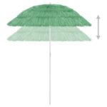 Parasol de plage Hawaii vert 180 cm – Image 4