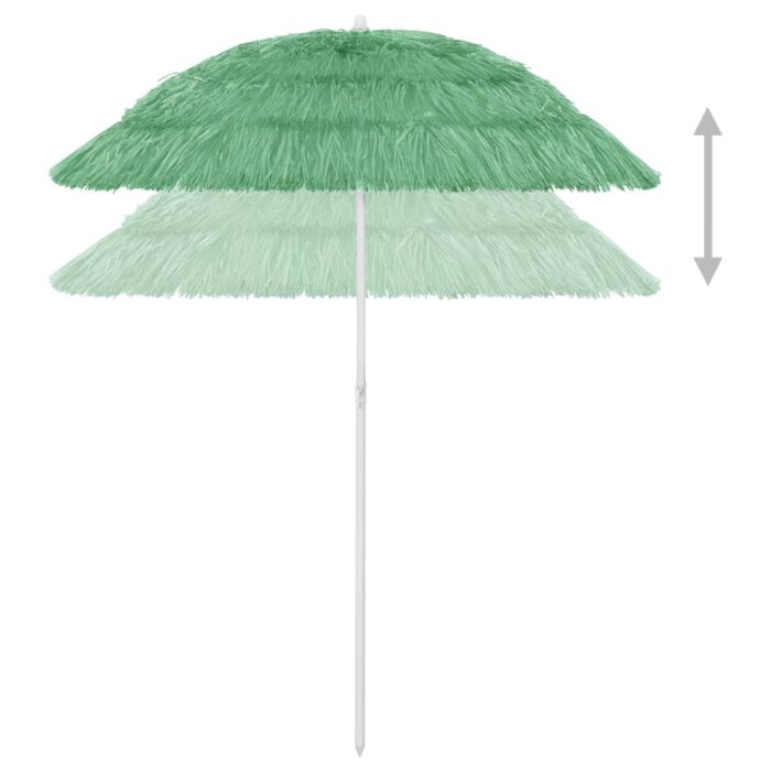 Parasol de plage Hawaii vert 180 cm – Image 4