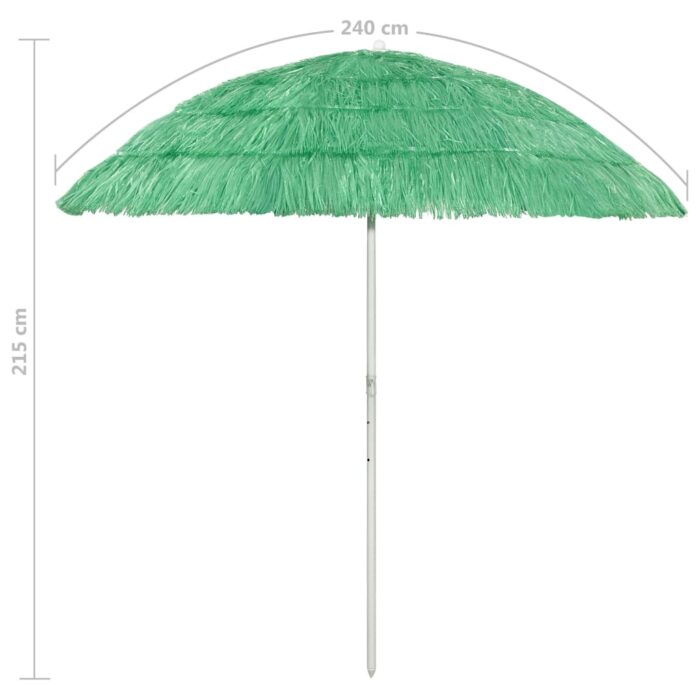 Parasol de plage Hawaii vert 240 cm – Image 6