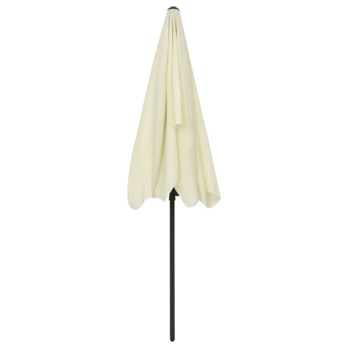 Parasol de plage jaune sable 200x125 cm – Image 6
