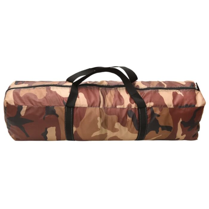 Tente de réception avec LED et 4 parois 3,6x3,6x2,3m Camouflage – Image 8