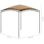 Belvédère 3x3x2,65 m Taupe 180 g/m² – Image 4