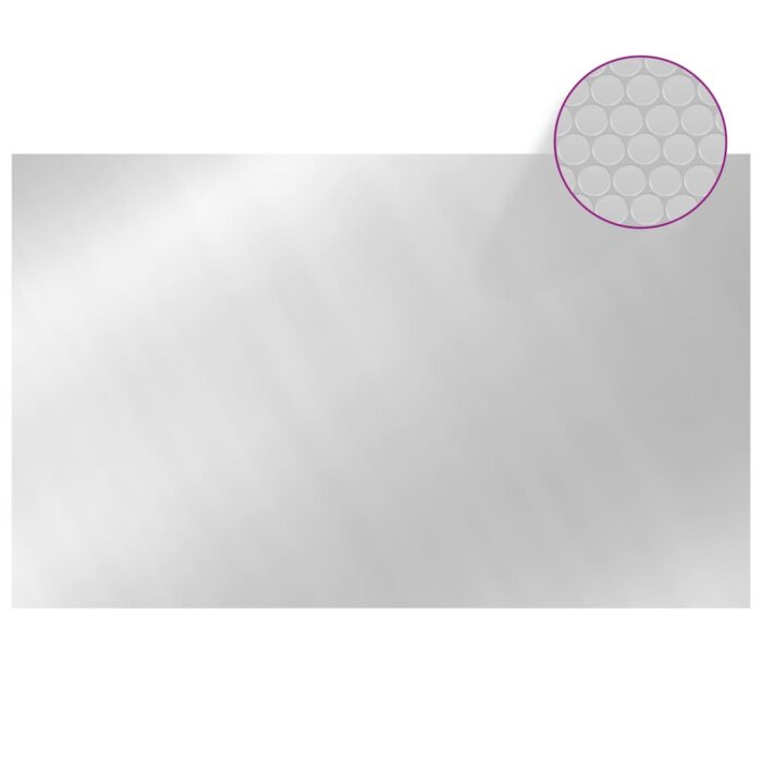 Couverture de piscine Argenté 260x160 cm PE – Image 3