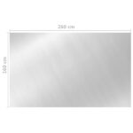 Couverture de piscine Argenté 260x160 cm PE – Image 4