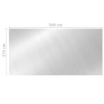 Couverture de piscine Argenté 549x274 cm PE – Image 4