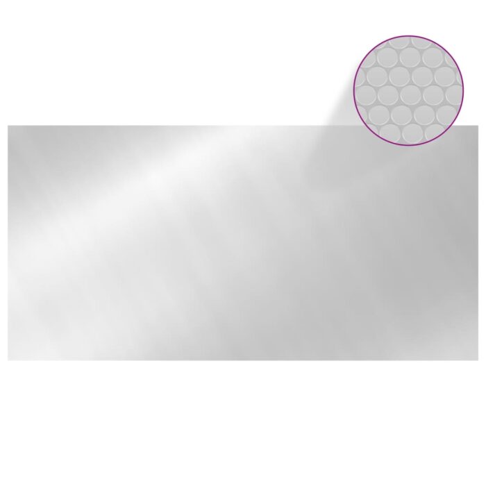 Couverture de piscine Argenté 732x366 cm PE – Image 3