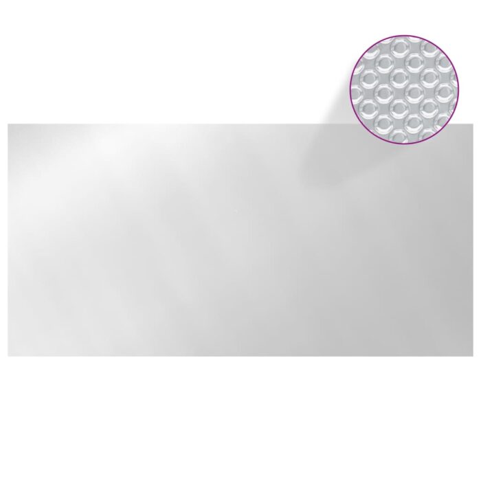 Couverture de piscine Argenté 488x244 cm PE – Image 2