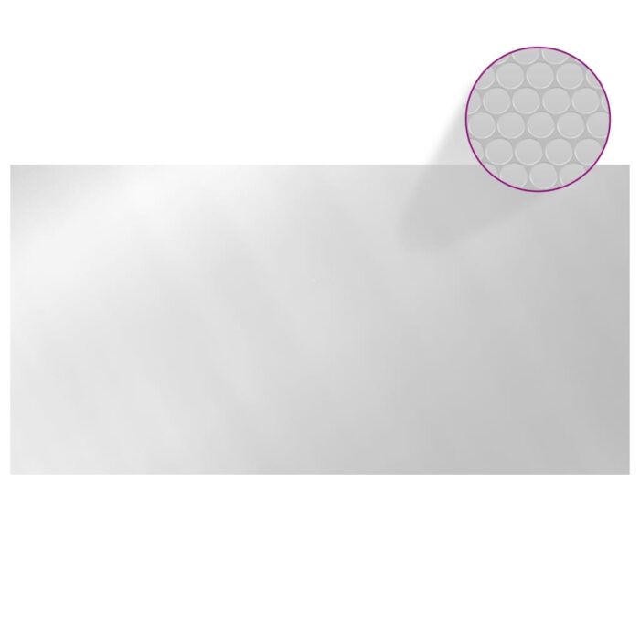 Couverture de piscine Argenté 488x244 cm PE – Image 3
