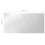 Couverture de piscine Argenté 488x244 cm PE – Image 4