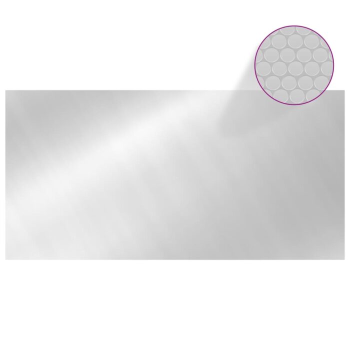 Couverture de piscine Argenté 975x488 cm PE – Image 2