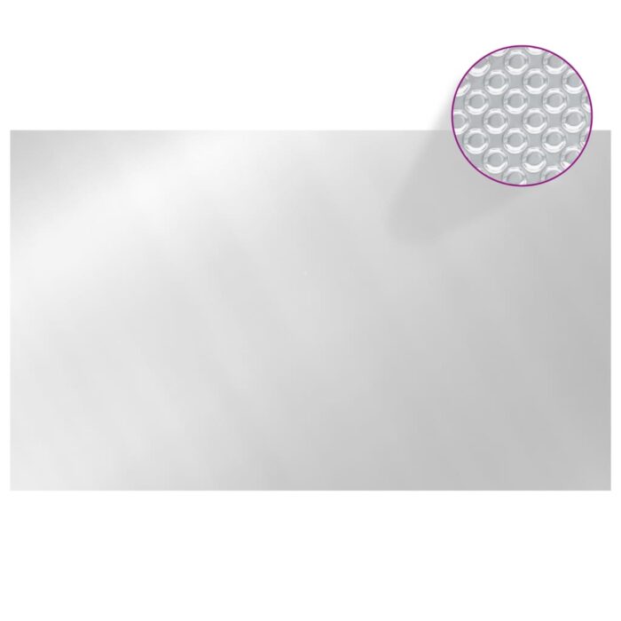 Couverture de piscine rectangulaire 500x300 cm PE Argenté – Image 2