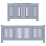 Cache-radiateur MDF Gris 205 cm – Image 3