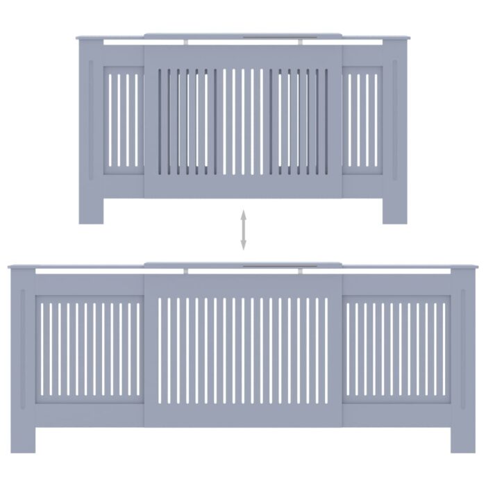 Cache-radiateur MDF Gris 205 cm – Image 3
