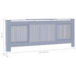 Cache-radiateur MDF Gris 205 cm – Image 6