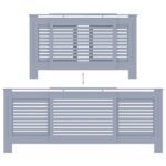 Cache-radiateur MDF Gris 205 cm – Image 3