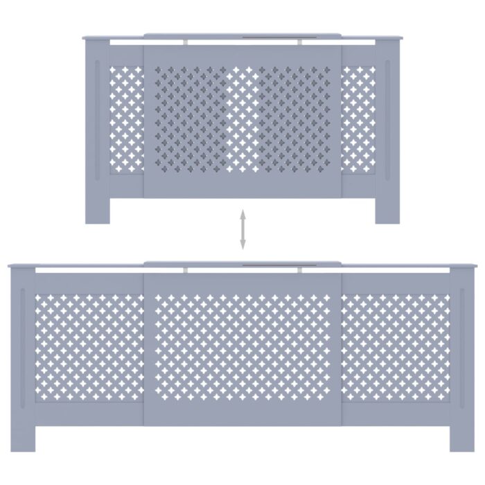 Cache-radiateur MDF Gris 205 cm – Image 3