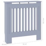 Cache-radiateur MDF Gris 78 cm – Image 5