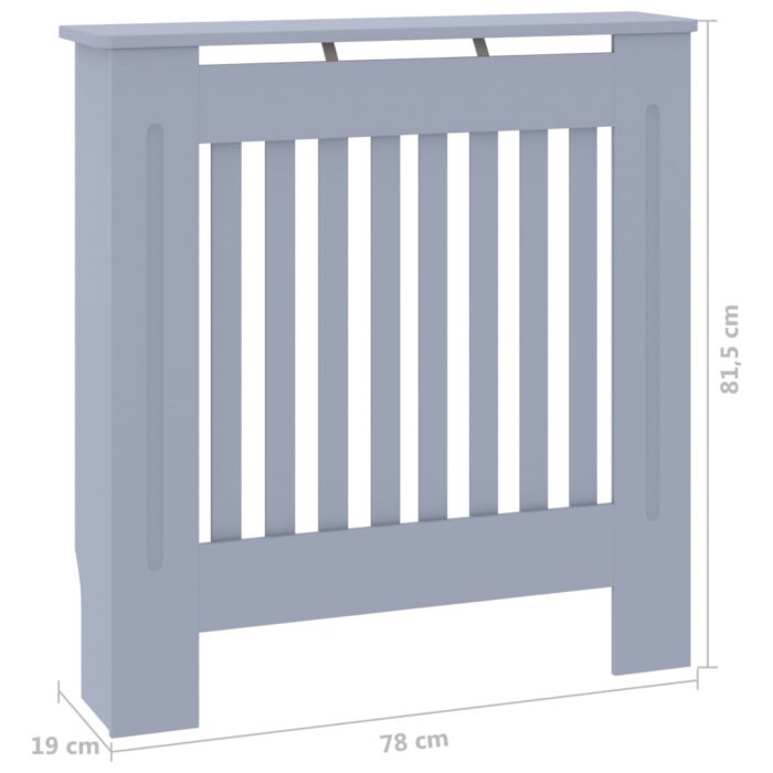 Cache-radiateur MDF Gris 78 cm – Image 5
