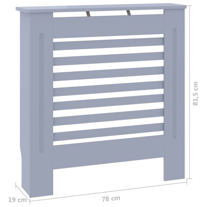 Cache-radiateur MDF Gris 78 cm – Image 5