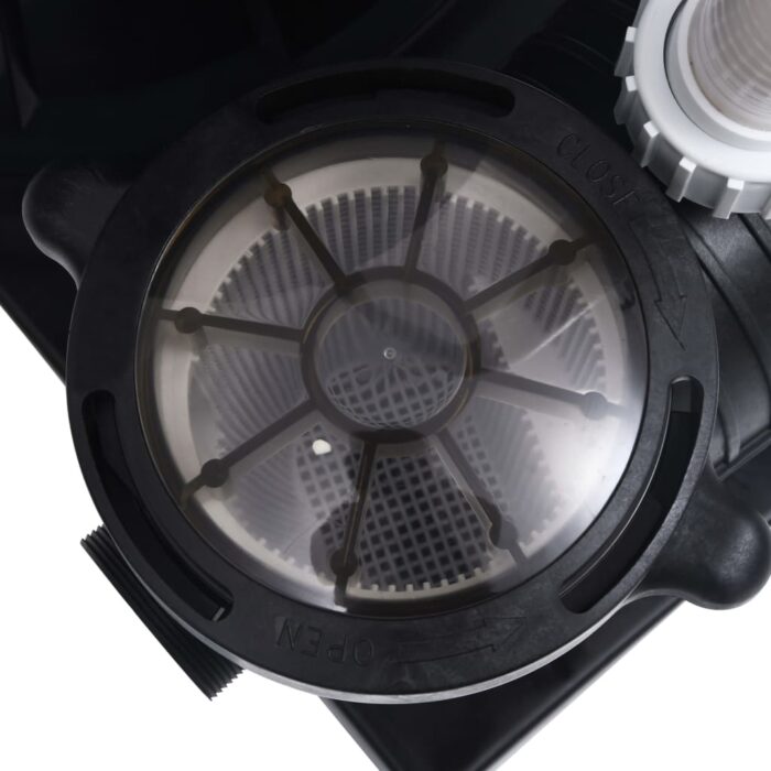 Filtre à sable avec vanne 7 voies et pompe 1000 W Bleu et noir – Image 6