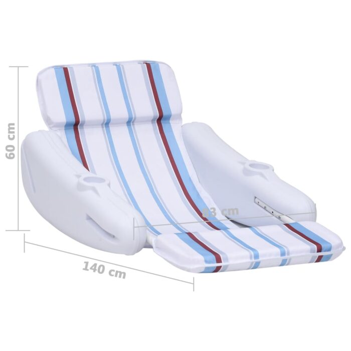 Chaise flottante pour piscine 140x83x60 cm – Image 6