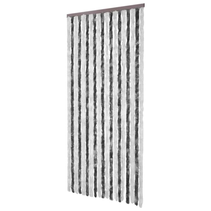 Moustiquaire Gris et blanc 56x200 cm Chenille – Image 2