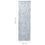 Moustiquaire Blanc et gris 56x200 cm Chenille – Image 6